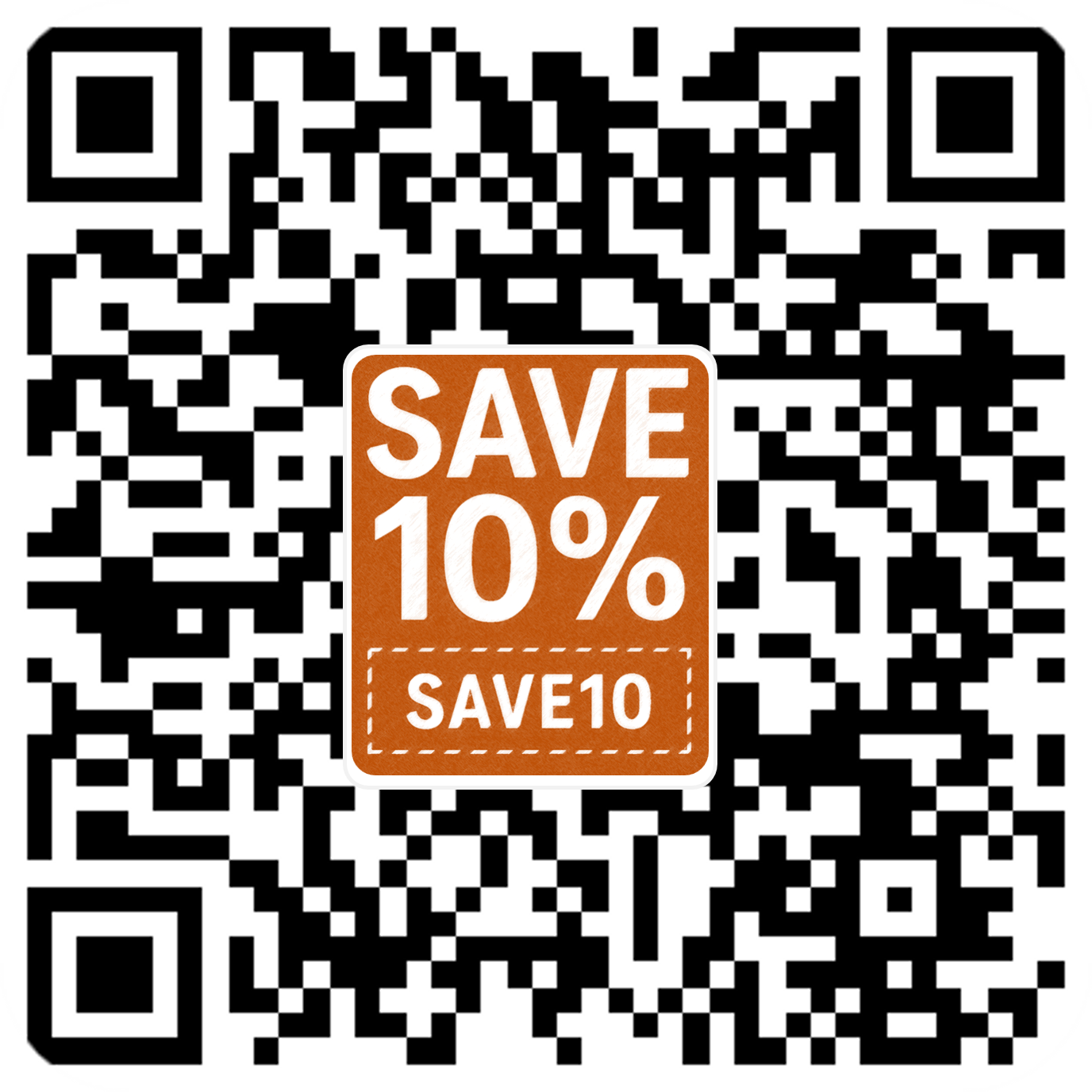 QR Code with coupon code in center