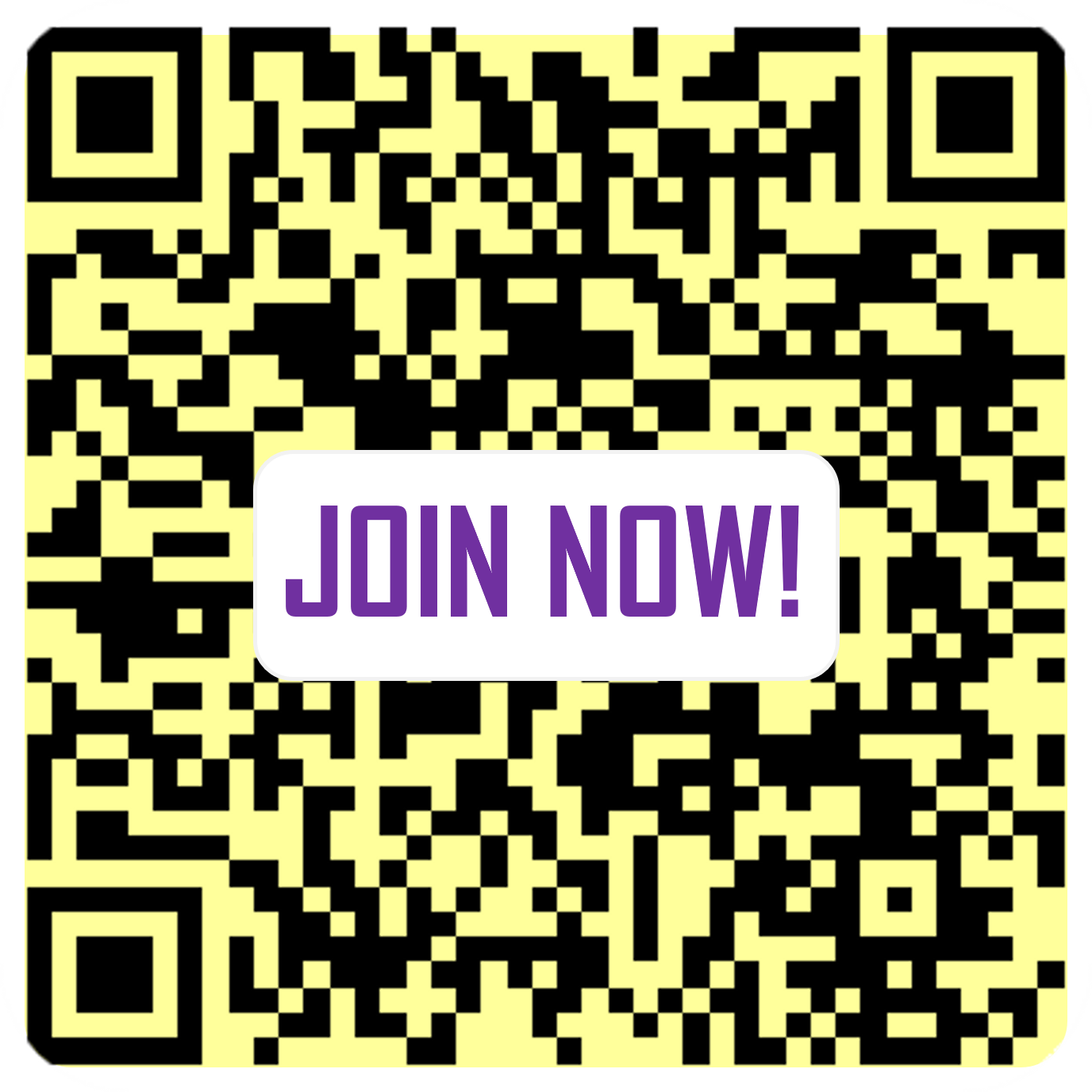 QR Code with lemon yellow background