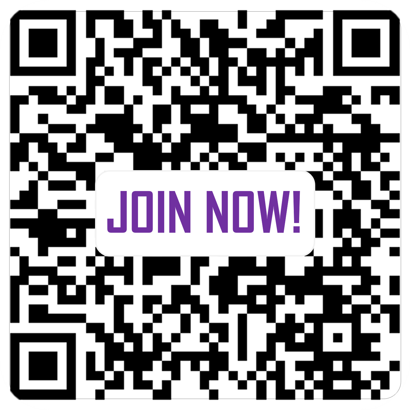 QR Code with white snow background